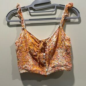 Floral tank crop top